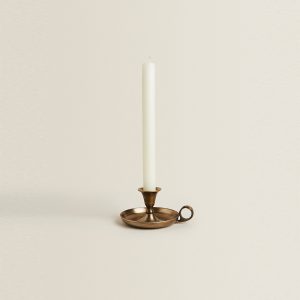 Brass Chamberstick Candle